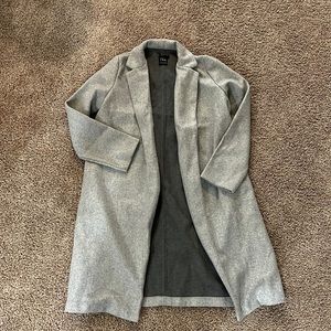 Zara light gray pea coat size medium